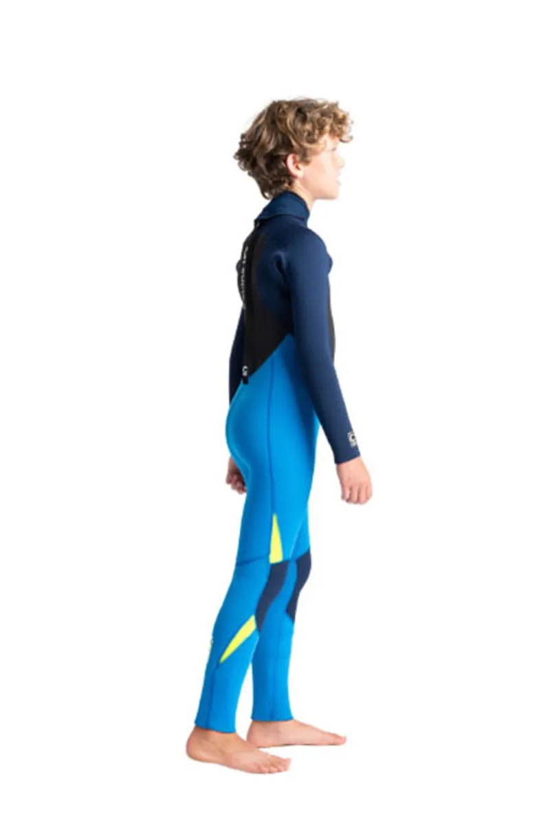 C-Skins Legend 5:4:3 Junior Back Zip Steamer Cyan/Blue-6